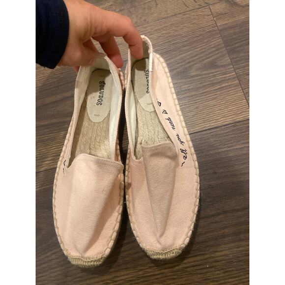 NWOT SOLUDOS all you need is love Espadrille flat sz: 7.5 - Picture 4 of 6
